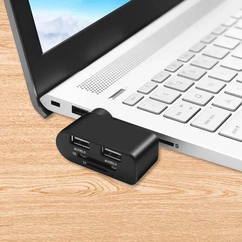4-in-1 Rotating USB Hub