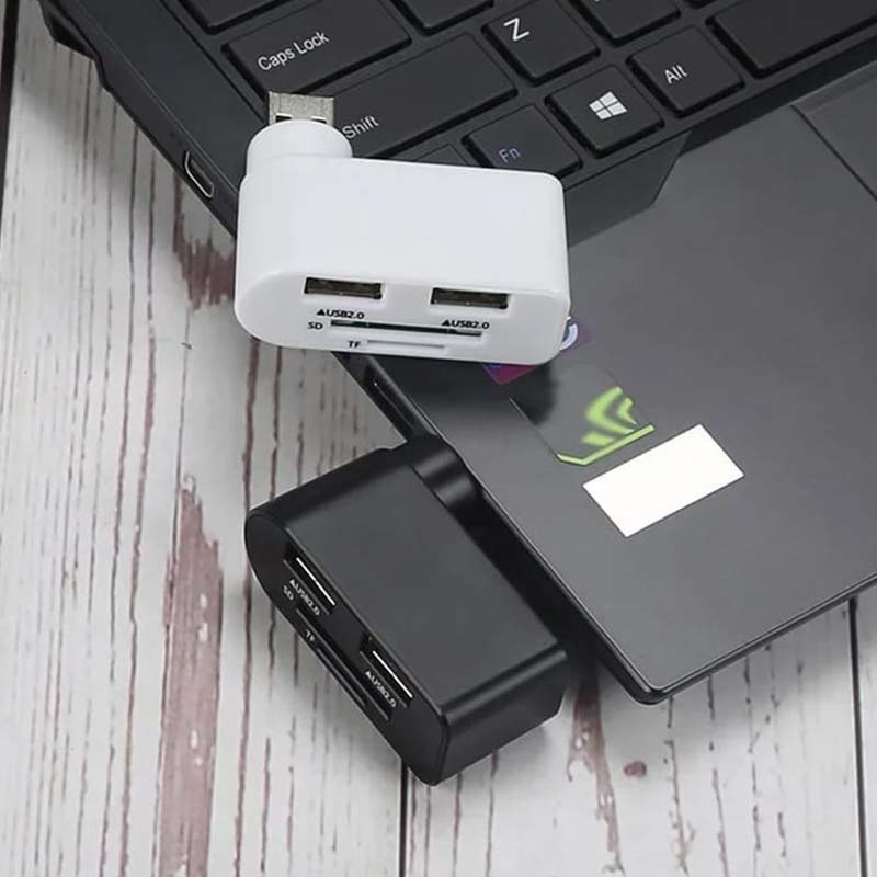 4-in-1 Rotating USB Hub