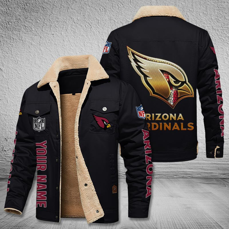 Arizona Cardinals Style Leather Jacket 2