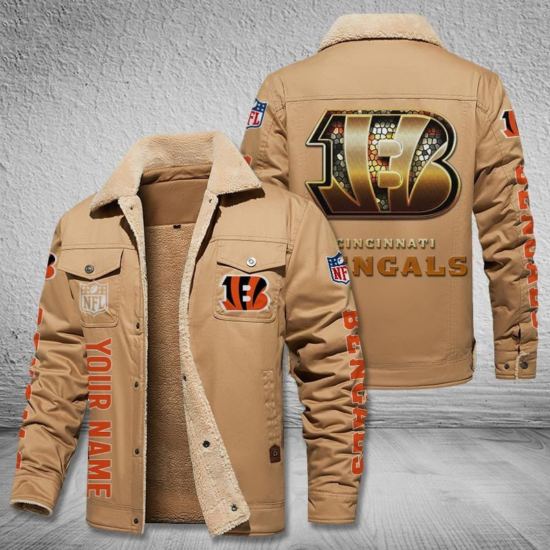Cincinnati Bengals Style Leather Jacket 2