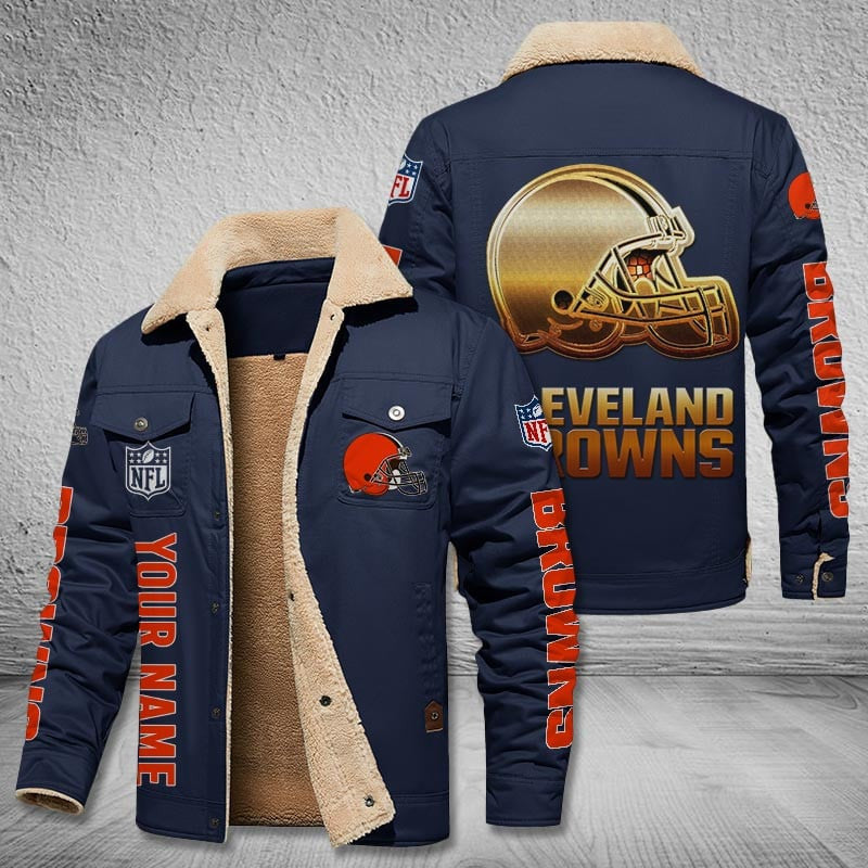 Cleveland Browns Style Leather Jacket 2