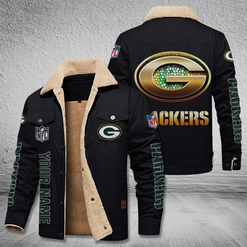Green Bay Packers Style Leather Jacket 2