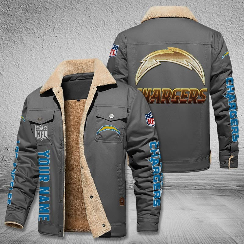 Los Angeles Chargers Style Leather Jacket 2