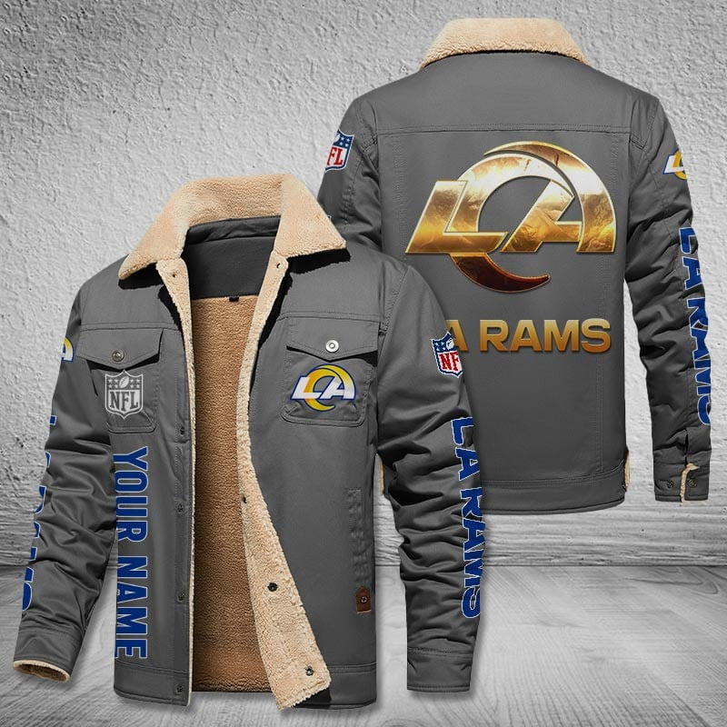 Los Angeles Rams Style Leather Jacket 2