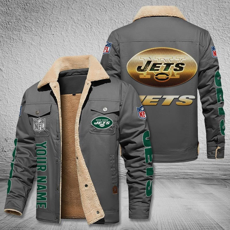 New York Jets Style Leather Jacket 2