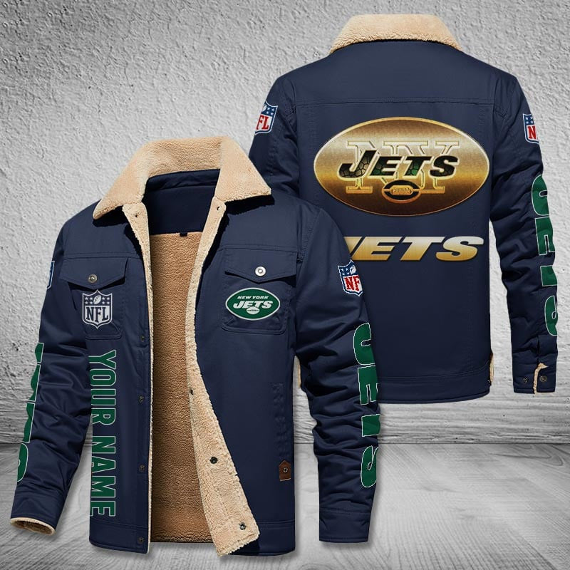New York Jets Style Leather Jacket 2