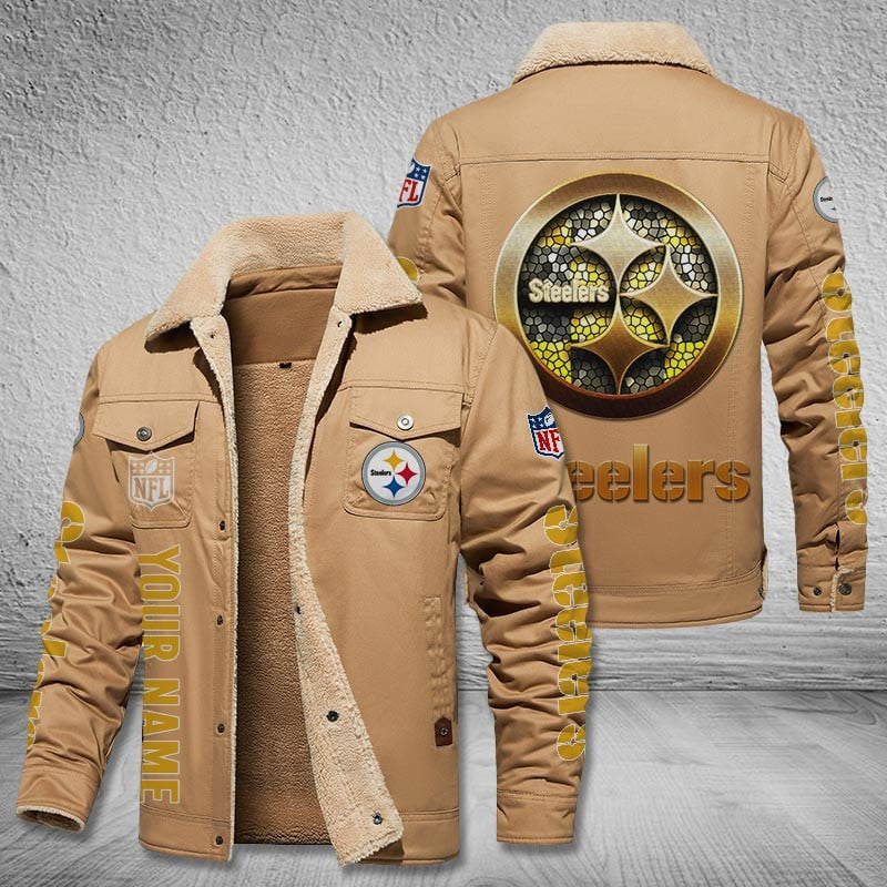 Pittsburgh Steelers Style Leather Jacket 2