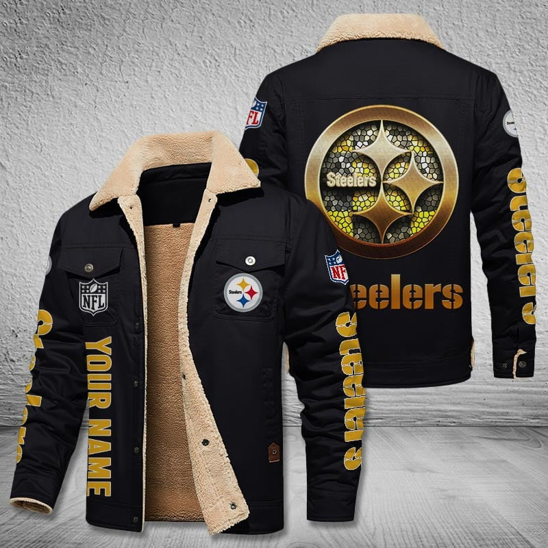 Pittsburgh Steelers Style Leather Jacket 2