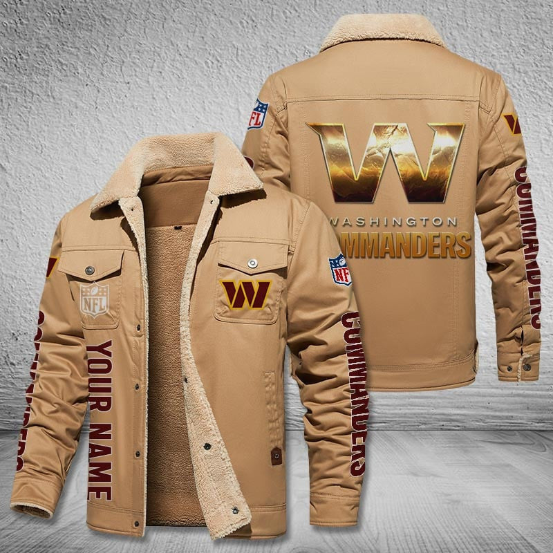 Washington Commanders Style Leather Jacket 2