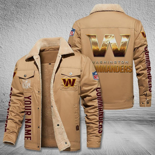 Washington Commanders Style Leather Jacket 2