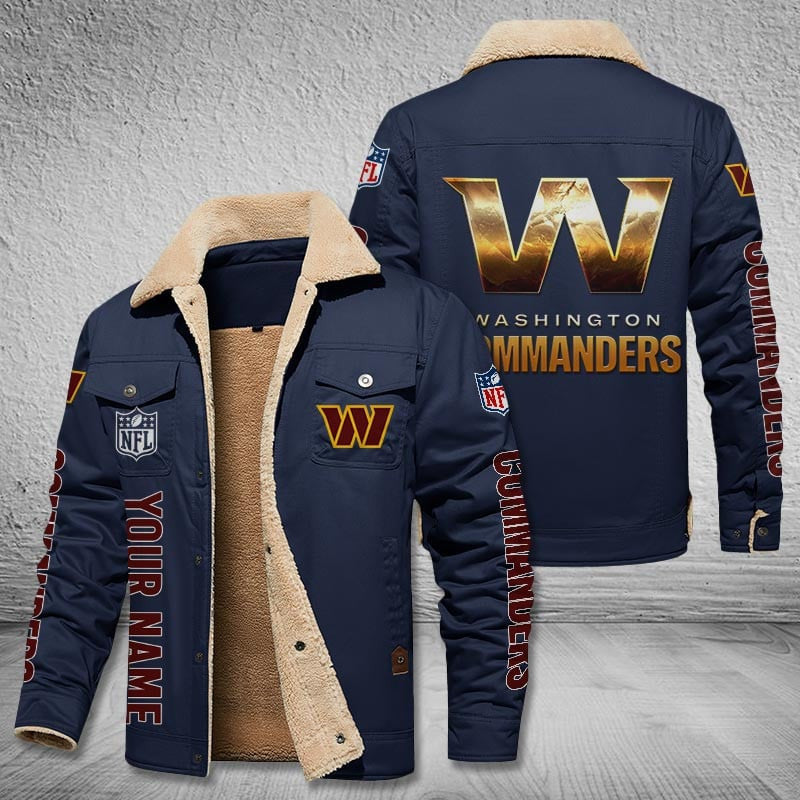 Washington Commanders Style Leather Jacket 2