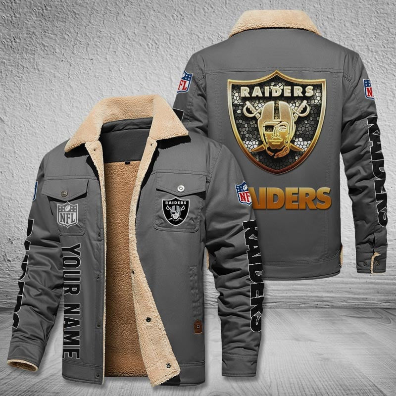 Las Vegas Raiders Style Leather Jacket 2