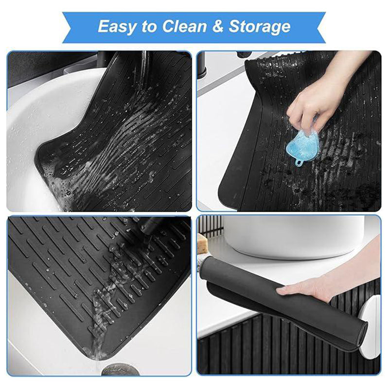 Heat-Resistant Silicone Stove Cover Mat & Utensils