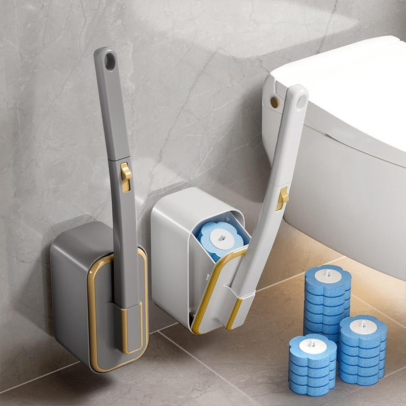 Wall-Mounted Toilet Brush Set