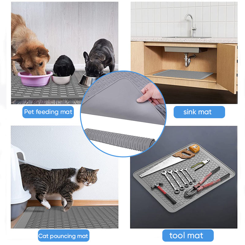 Heat-Resistant Silicone Stove Cover Mat & Utensils