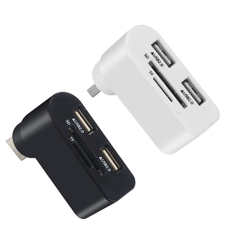 4-in-1 Rotating USB Hub